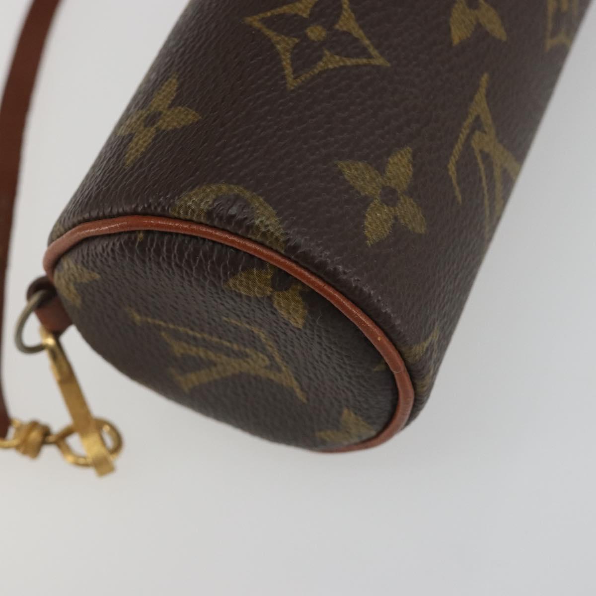 LOUIS VUITTON Monogram Papillon Pouch LV Auth BA14711