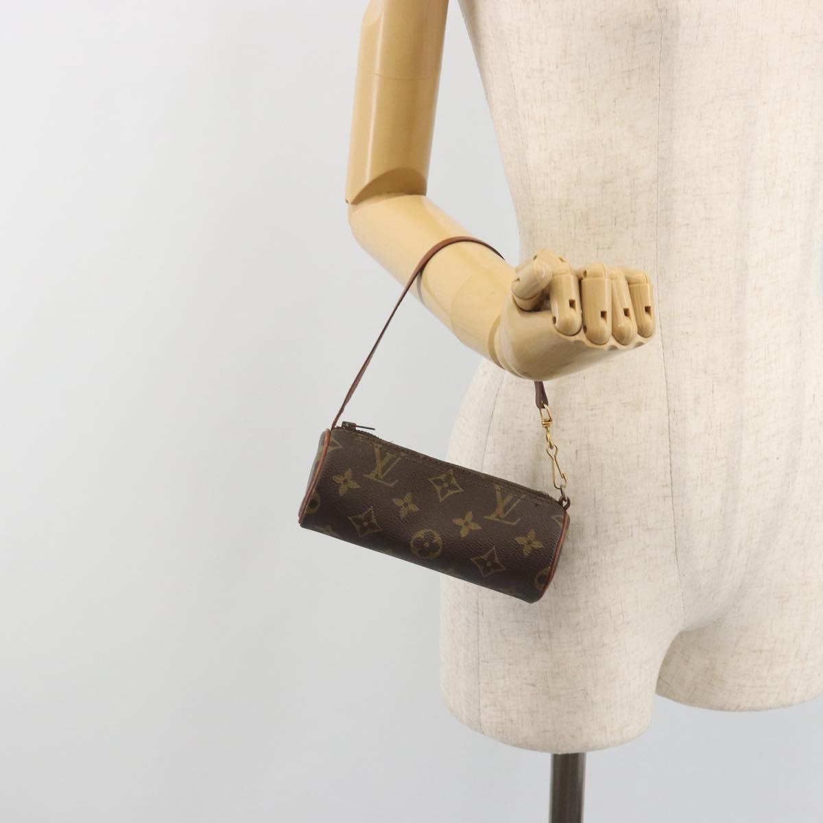 LOUIS VUITTON Monogram Papillon Pouch LV Auth BA14711