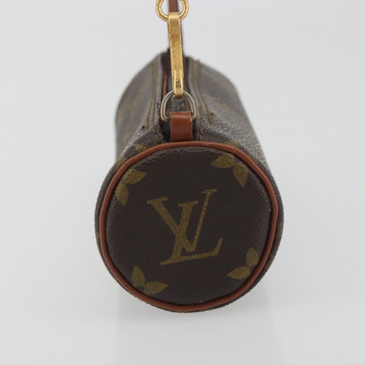 LOUIS VUITTON Monogram Papillon Pouch LV Auth BA14711