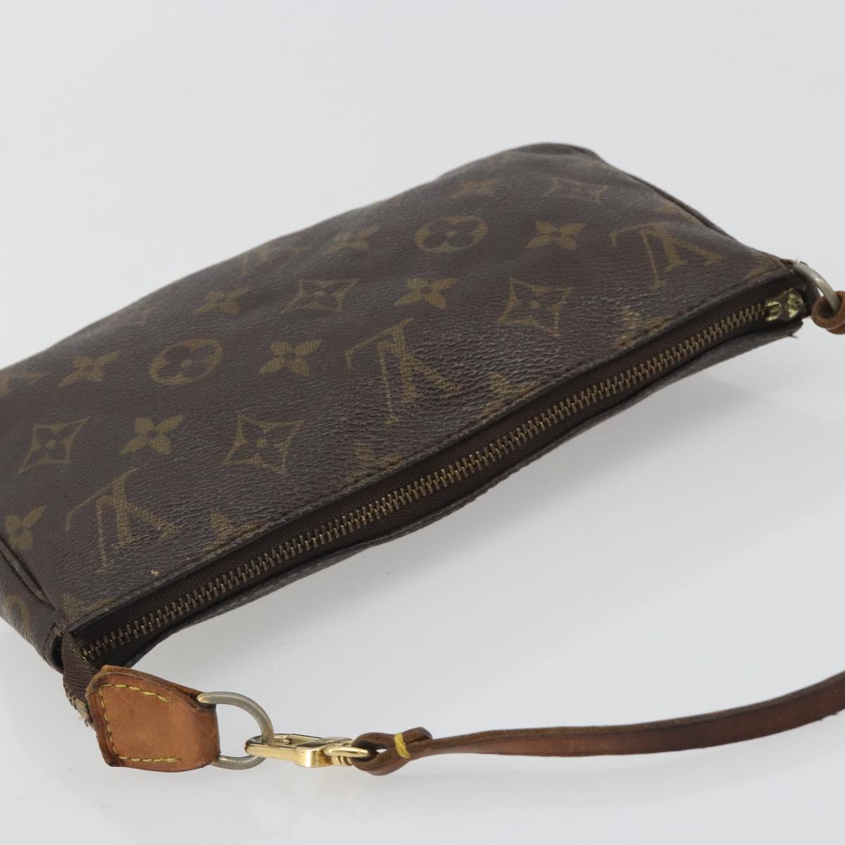LOUIS VUITTON Monogram Pochette Accessoires Pouch M51980 LV Auth BA14713