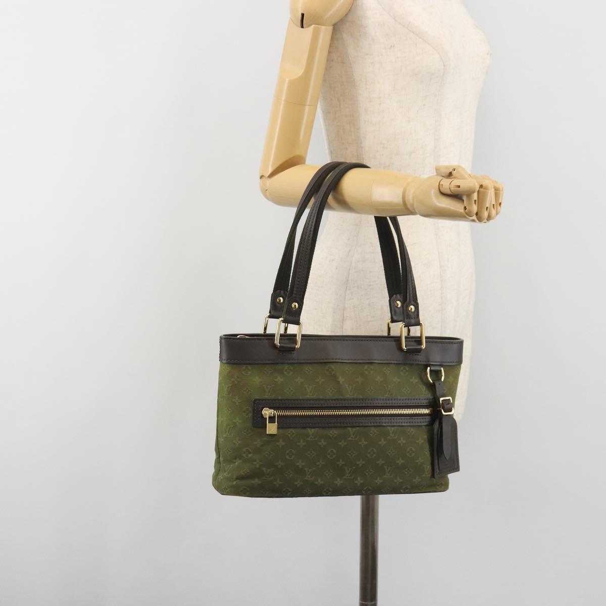 LOUIS VUITTON Monogram Mini Lucille PM Hand Bag TST Khaki M92682 LV Auth BA14724