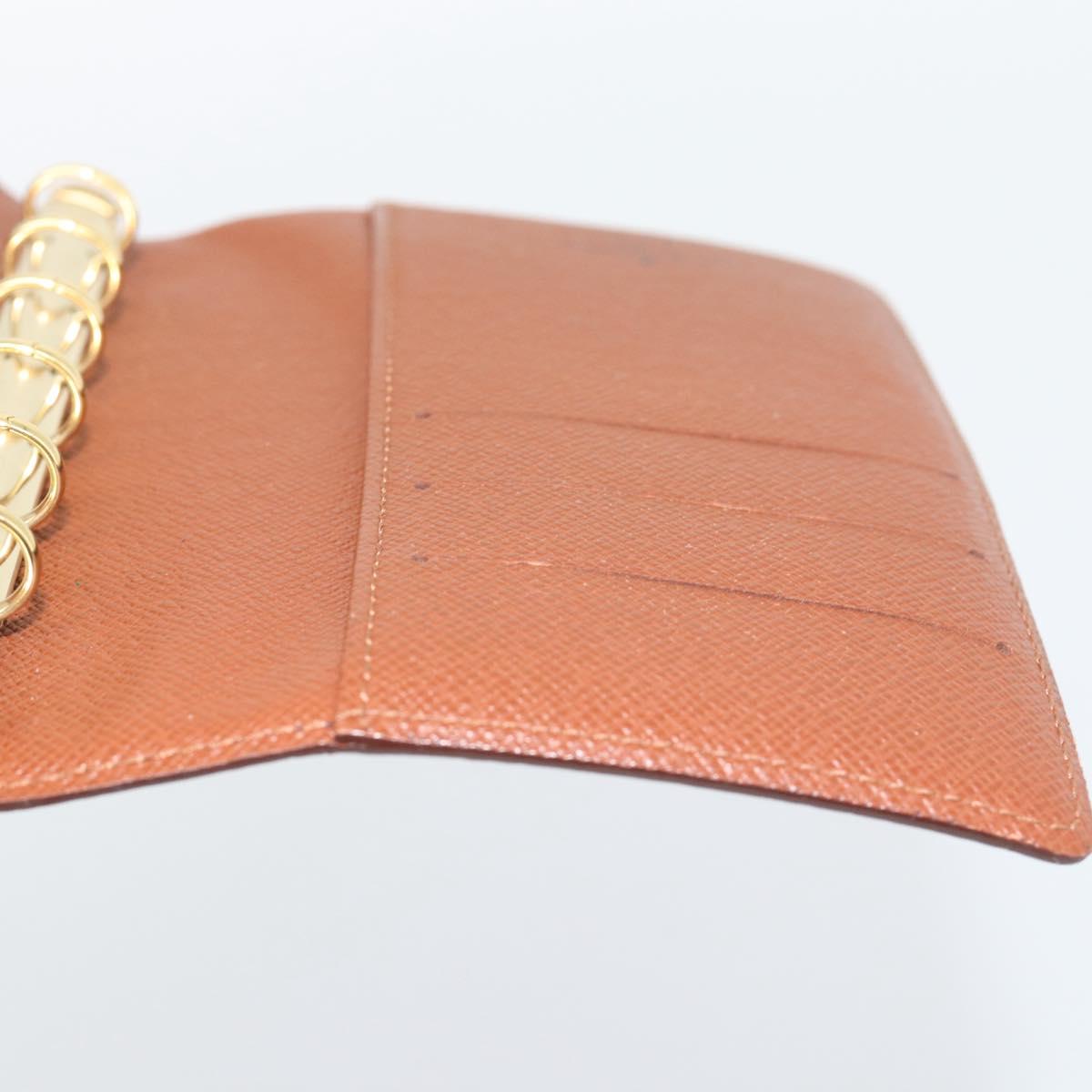 LOUIS VUITTON Monogram Agenda PM Day Planner Cover R20005 LV Auth BA14730