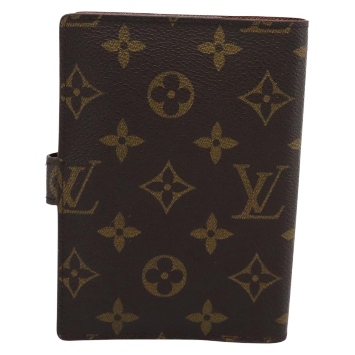 LOUIS VUITTON Monogram Agenda PM Day Planner Cover R20005 LV Auth BA14730