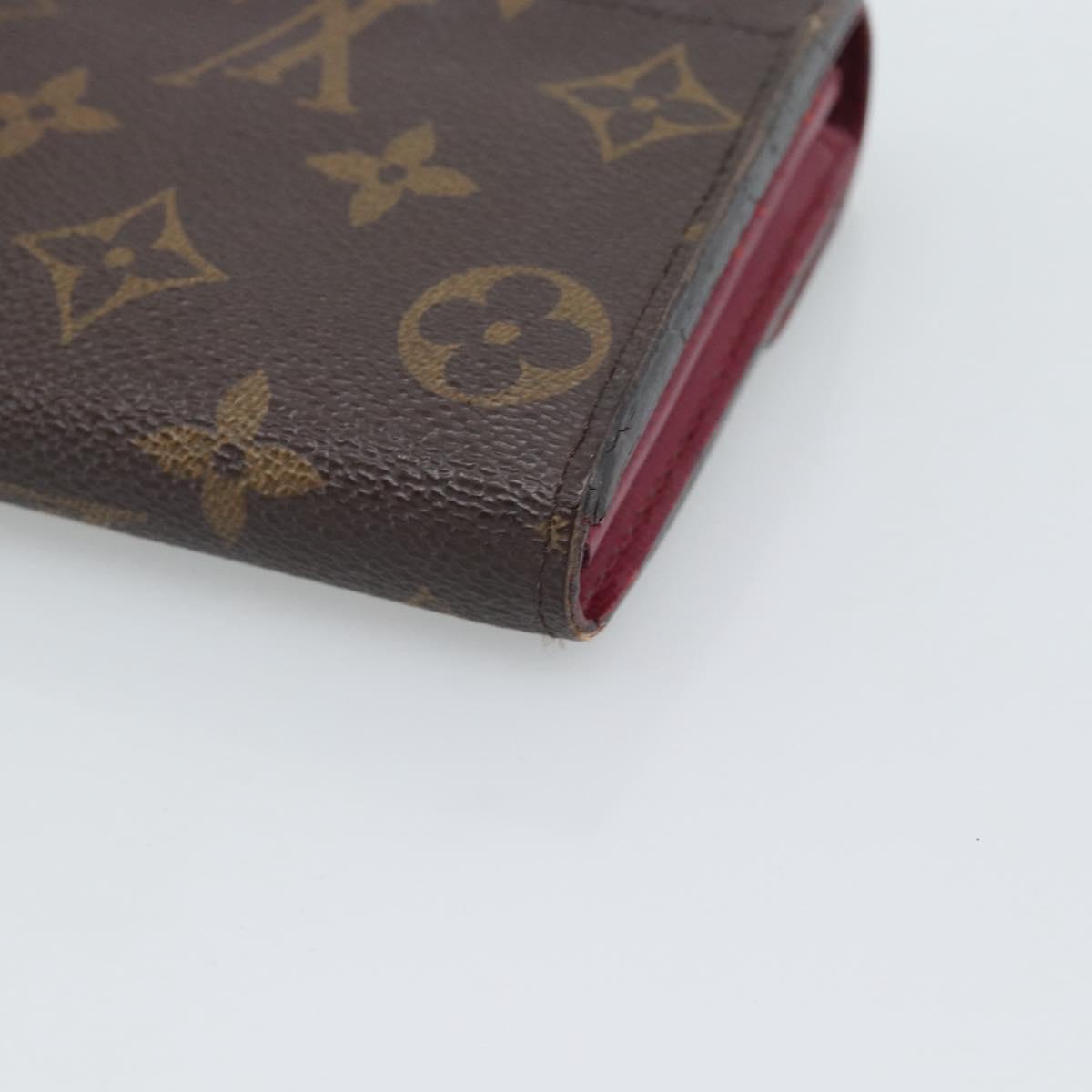 LOUIS VUITTON Monogram Portefeuille Sarah Long Wallet Pink M60531 Auth BA14731