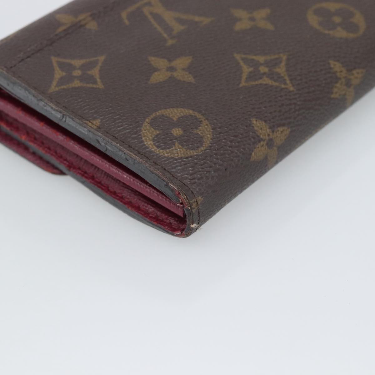 LOUIS VUITTON Monogram Portefeuille Sarah Long Wallet Pink M60531 Auth BA14731