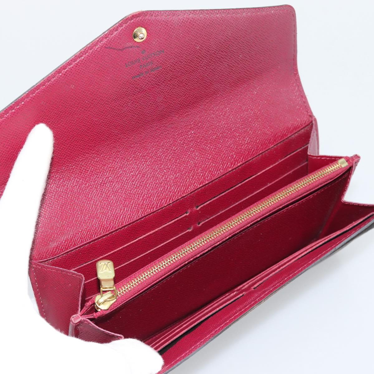 LOUIS VUITTON Monogram Portefeuille Sarah Long Wallet Pink M60531 Auth BA14731