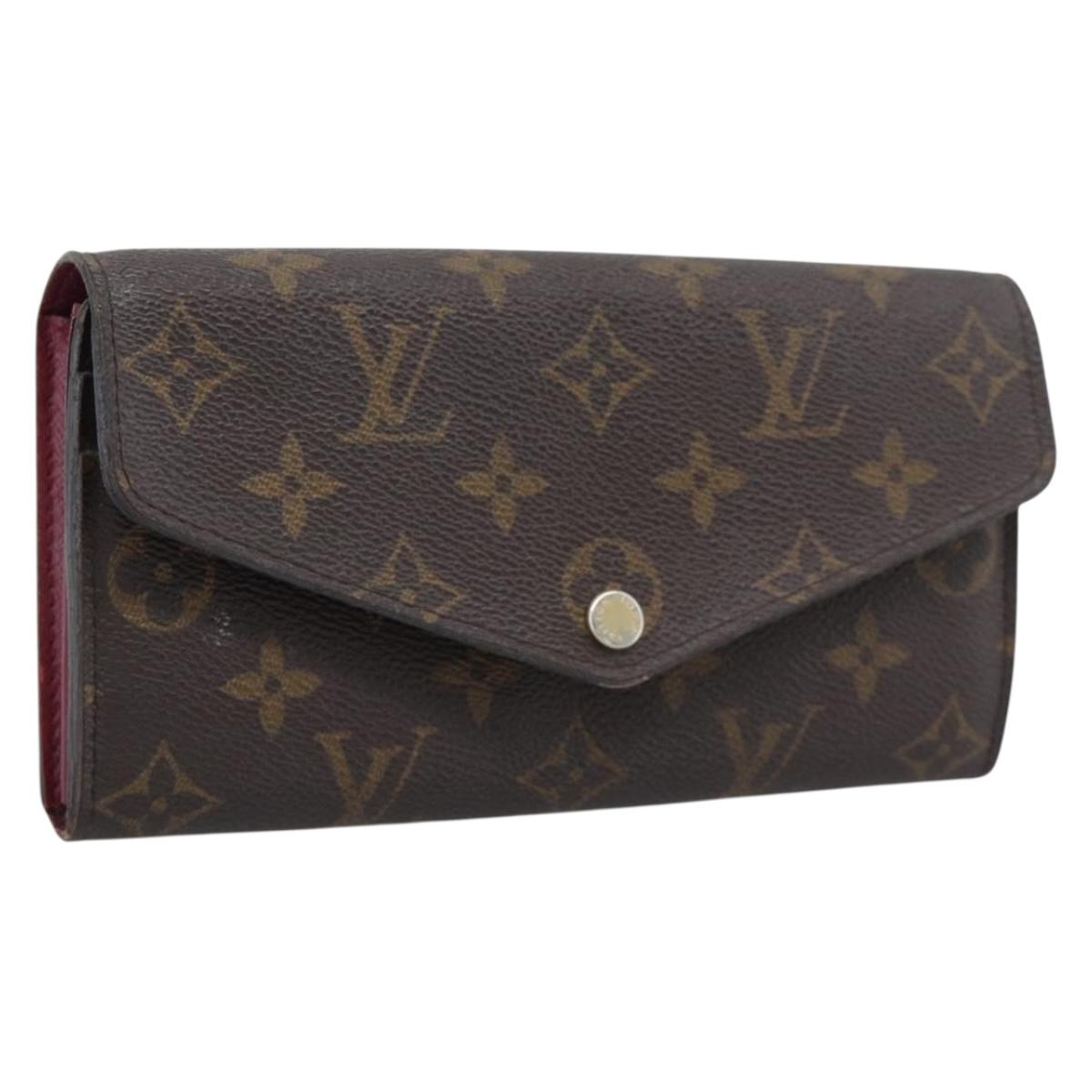 LOUIS VUITTON Monogram Portefeuille Sarah Long Wallet Pink M60531 Auth BA14731