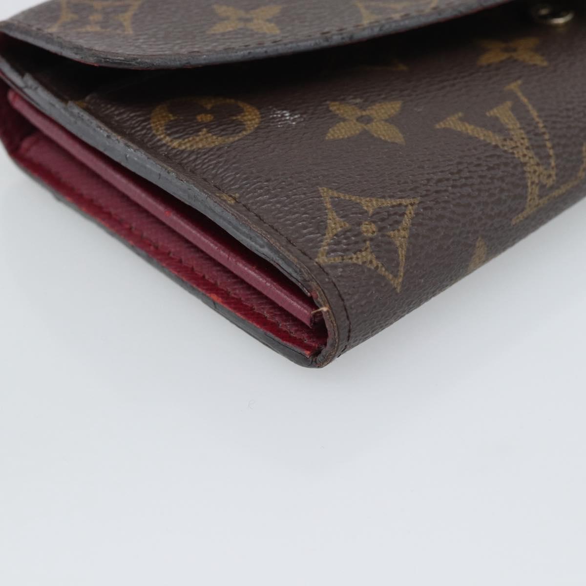 LOUIS VUITTON Monogram Portefeuille Sarah Long Wallet Pink M60531 Auth BA14731