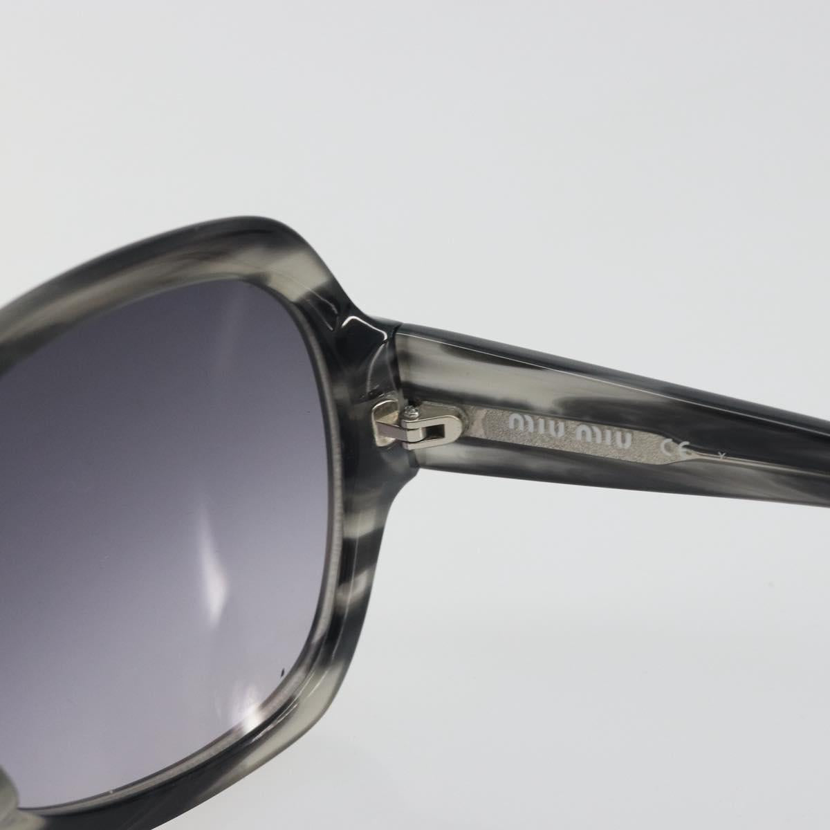 Miu Miu Sunglasses Plastic Black Silver Auth BA14751