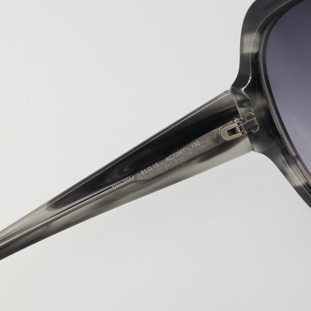 Miu Miu Sunglasses Plastic Black Silver Auth BA14751