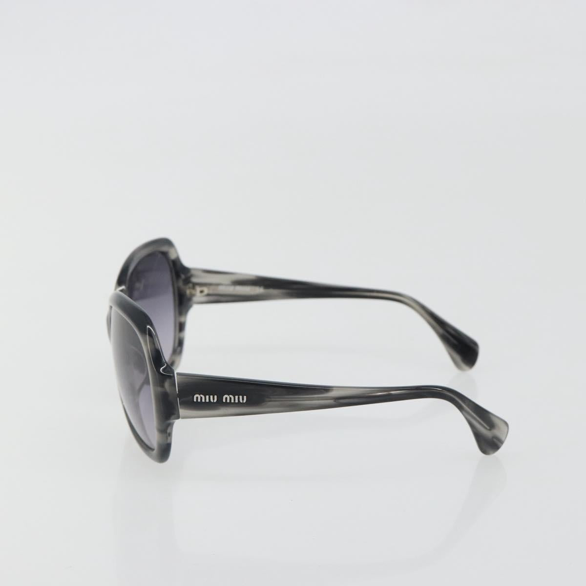 Miu Miu Sunglasses Plastic Black Silver Auth BA14751