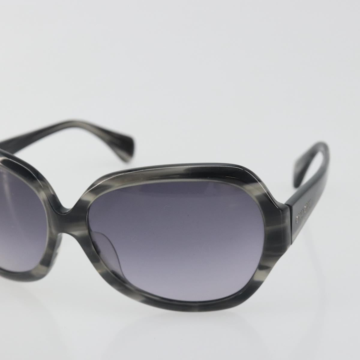 Miu Miu Sunglasses Plastic Black Silver Auth BA14751