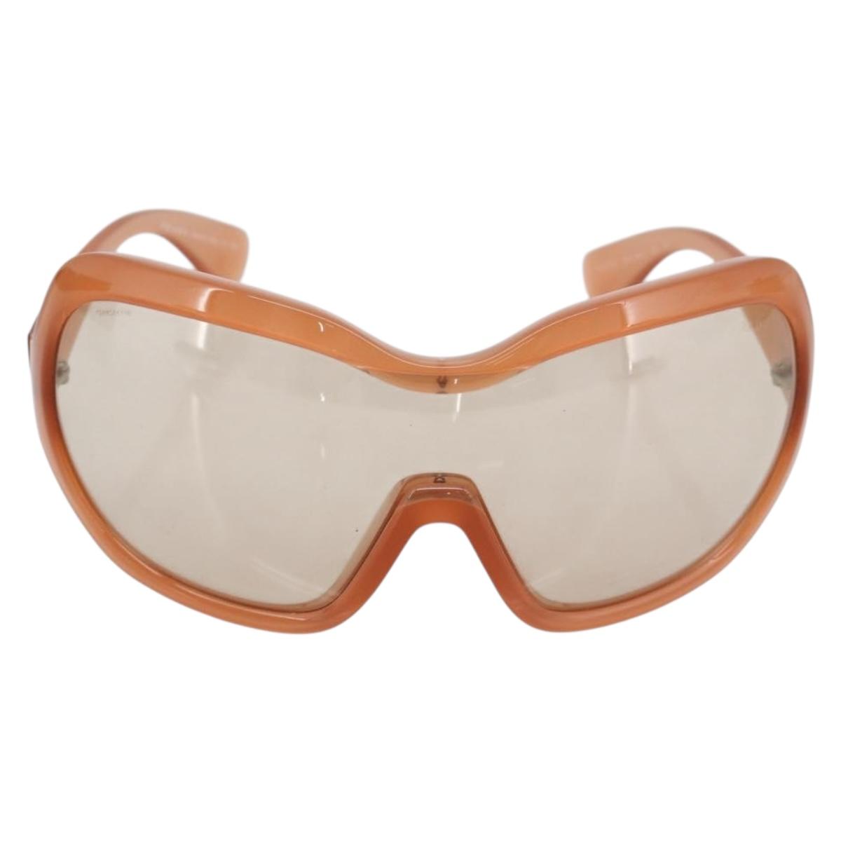 PRADA Sunglasses Plastic Brown Auth BA14753
