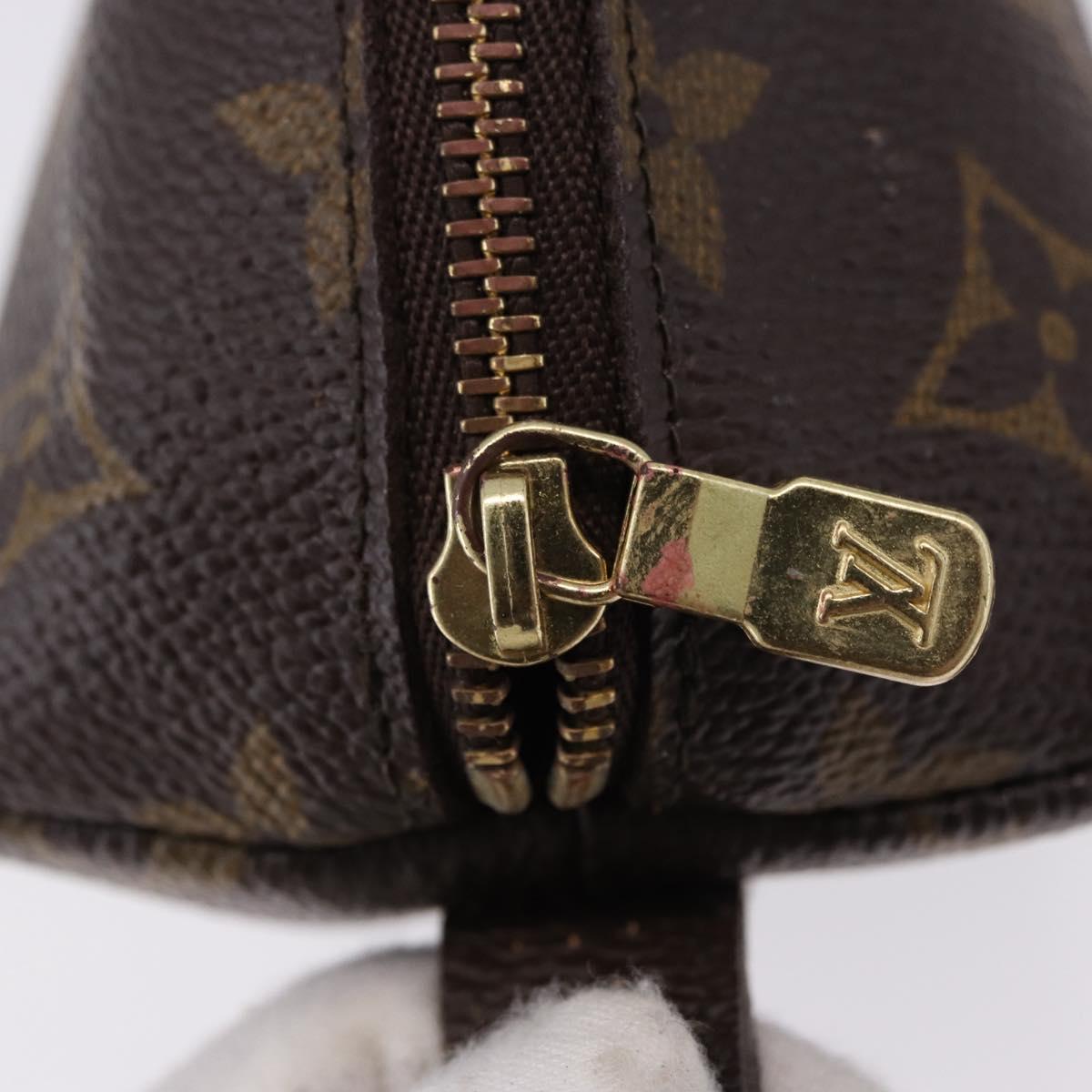 LOUIS VUITTON Monogram Trousse Demi Ronde Cosmetic Pouch M47520 LV Auth BA14754