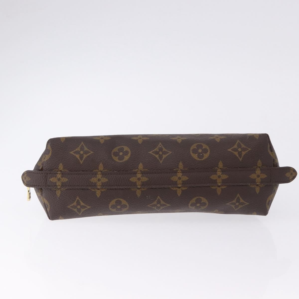 LOUIS VUITTON Monogram Trousse Demi Ronde Cosmetic Pouch M47520 LV Auth BA14754