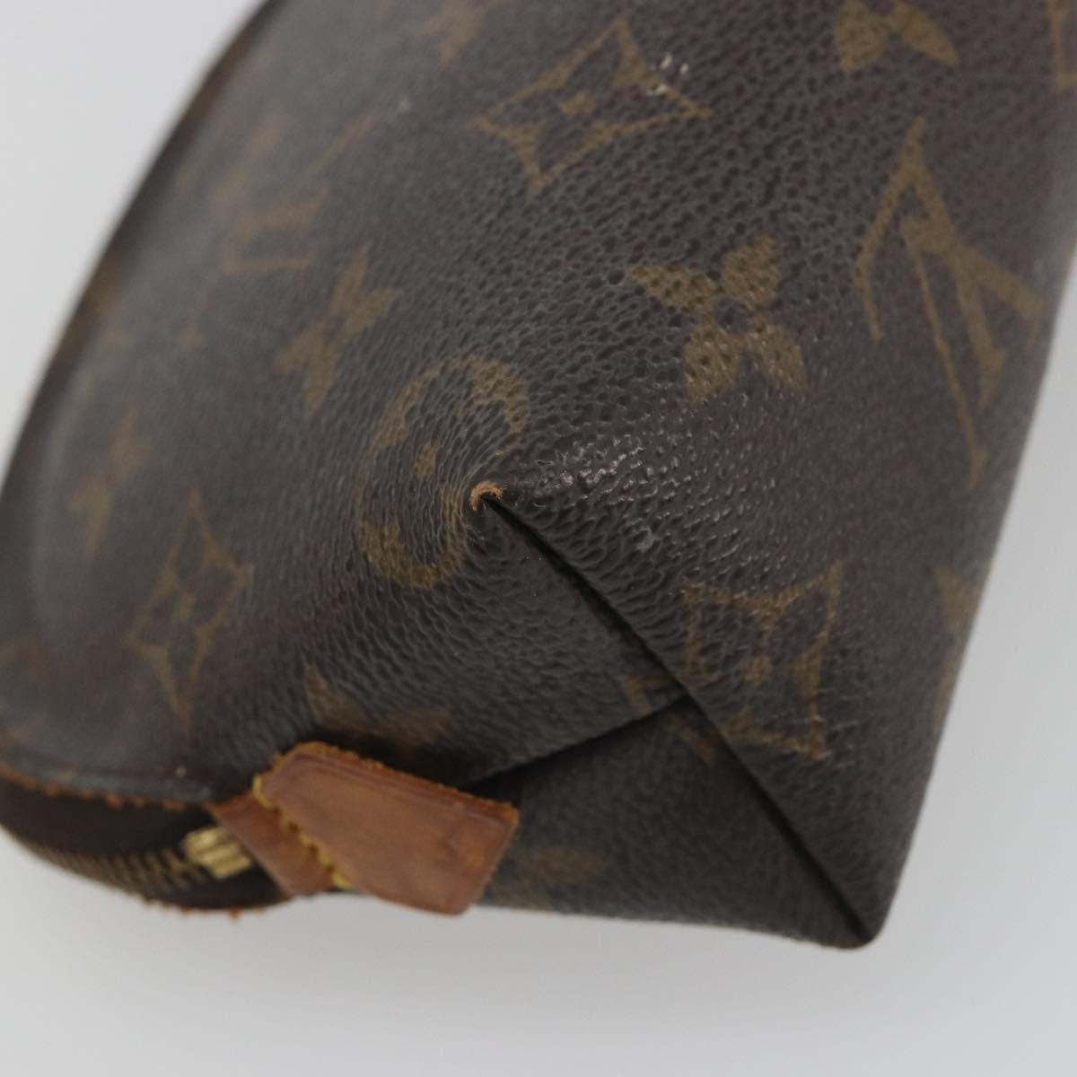 LOUIS VUITTON Monogram Pochette Cosmetic PM Cosmetic Pouch M47515 Auth BA14755