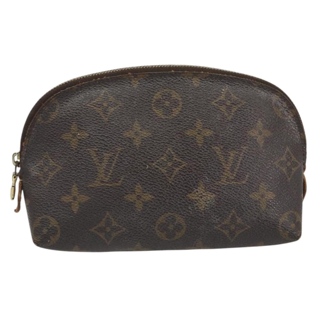 LOUIS VUITTON Monogram Pochette Cosmetic PM Cosmetic Pouch M47515 Auth BA14755
