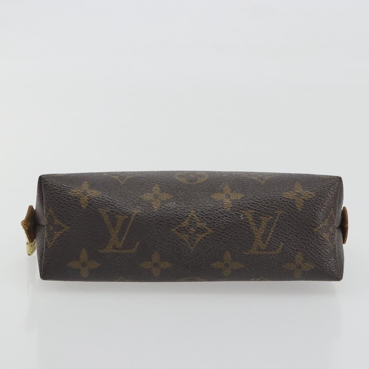 LOUIS VUITTON Monogram Pochette Cosmetic PM Cosmetic Pouch M47515 Auth BA14755