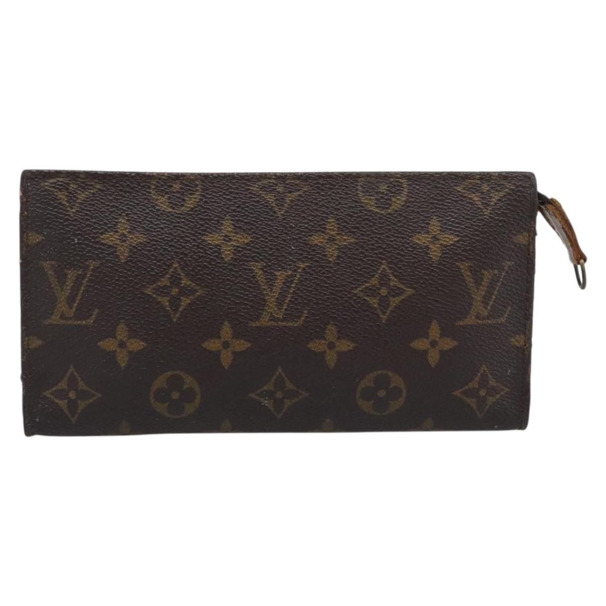LOUIS VUITTON Monogram Bucket GM Pouch Accessory Pouch LV Auth BA14757