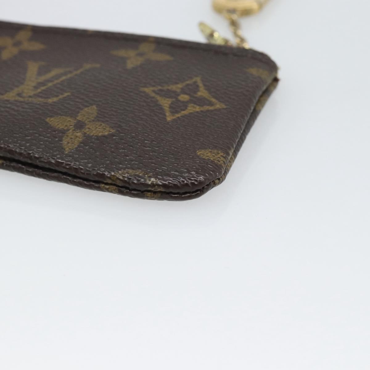 LOUIS VUITTON Monogram Pochette Cles Coin Purse M62650 LV Auth BA14758