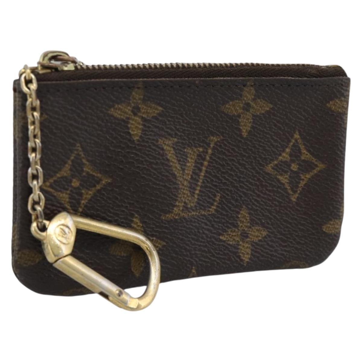 LOUIS VUITTON Monogram Pochette Cles Coin Purse M62650 LV Auth BA14758