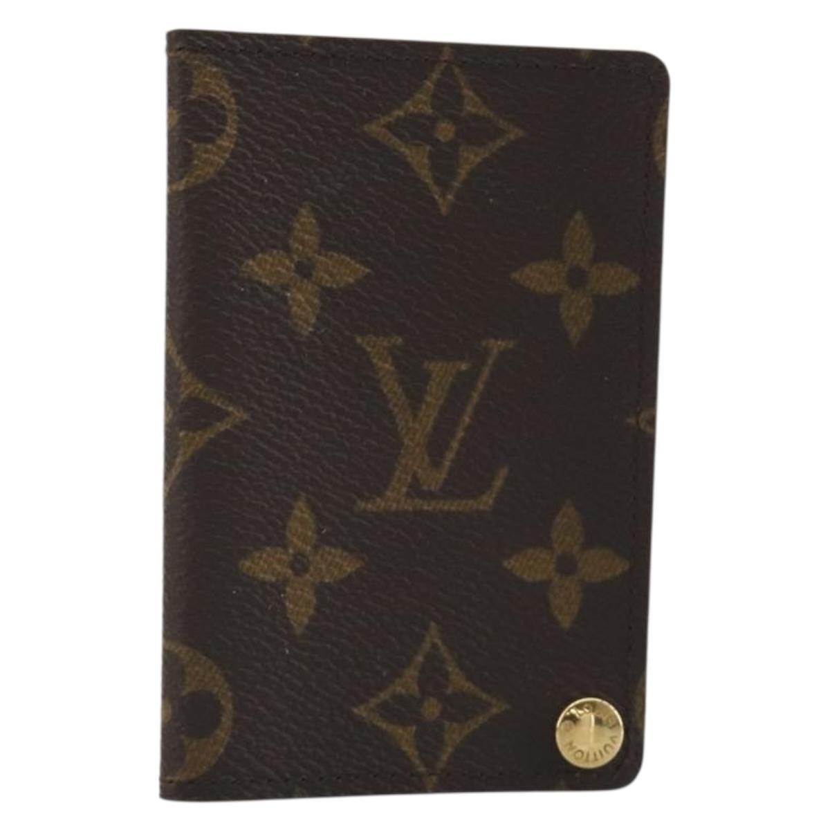 LOUIS VUITTON Monogram Porto Cartes Crdit Pression Card Case M60937 Auth BA14759