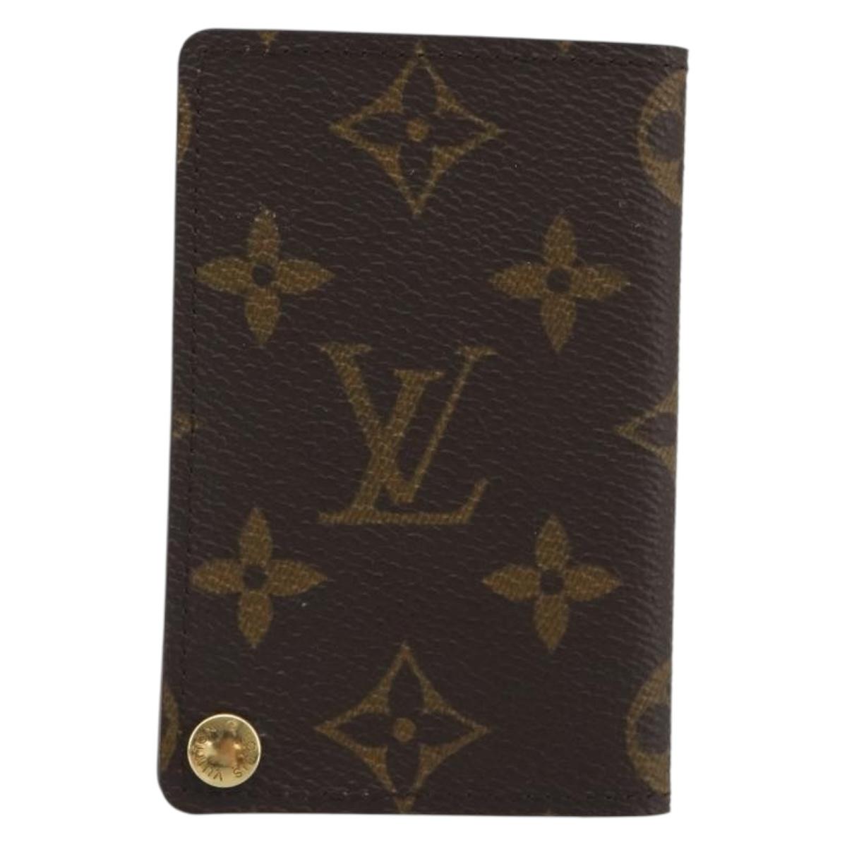 LOUIS VUITTON Monogram Porto Cartes Crdit Pression Card Case M60937 Auth BA14759