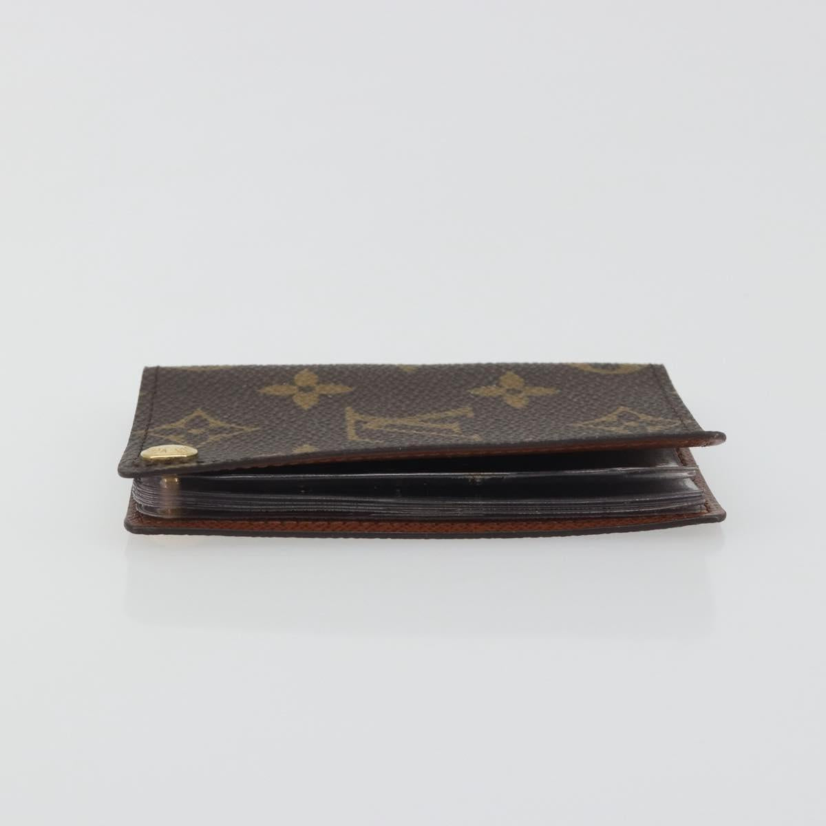 LOUIS VUITTON Monogram Porto Cartes Crdit Pression Card Case M60937 Auth BA14759