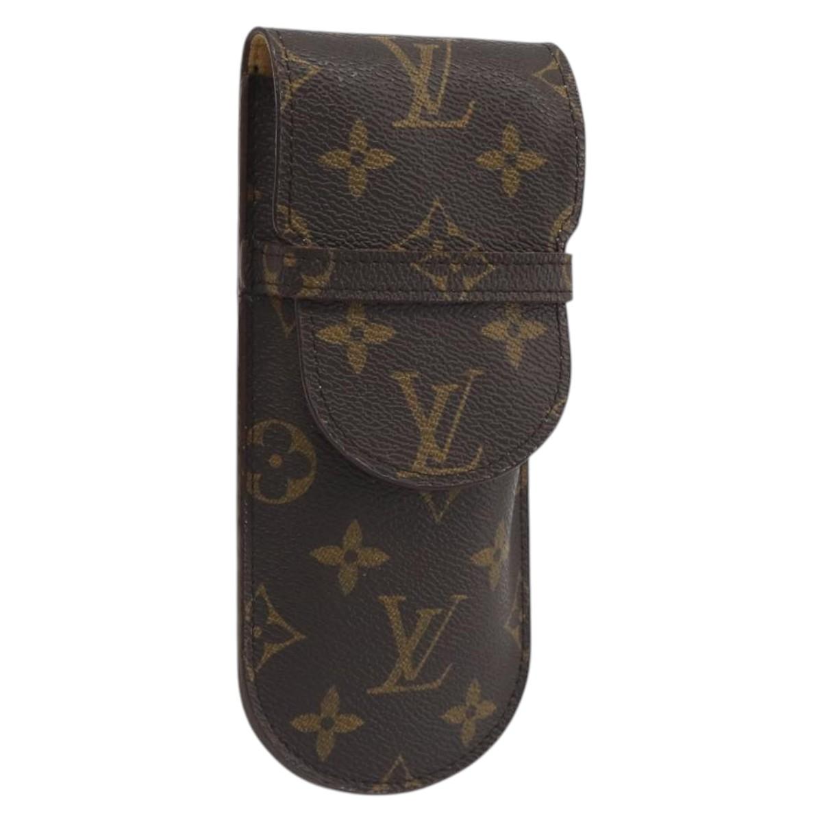 LOUIS VUITTON Monogram Etui Lunettes Rabat Glasses Case M62970 LV Auth BA14762