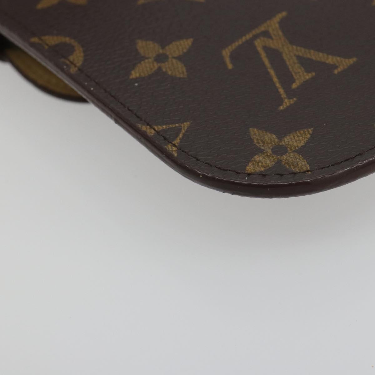 LOUIS VUITTON Monogram Etui Lunettes Rabat Glasses Case M62970 LV Auth BA14762