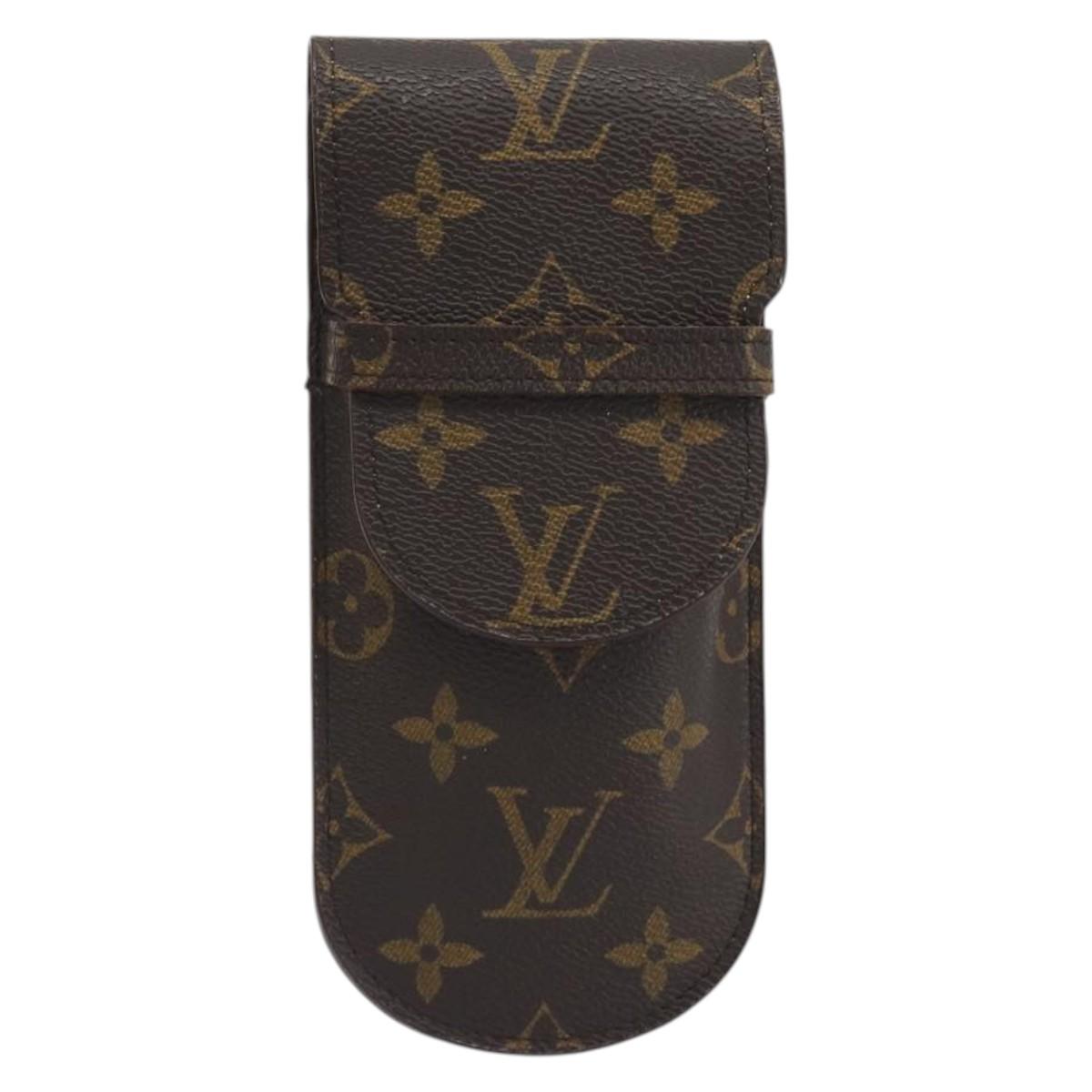LOUIS VUITTON Monogram Etui Lunettes Rabat Glasses Case M62970 LV Auth BA14762