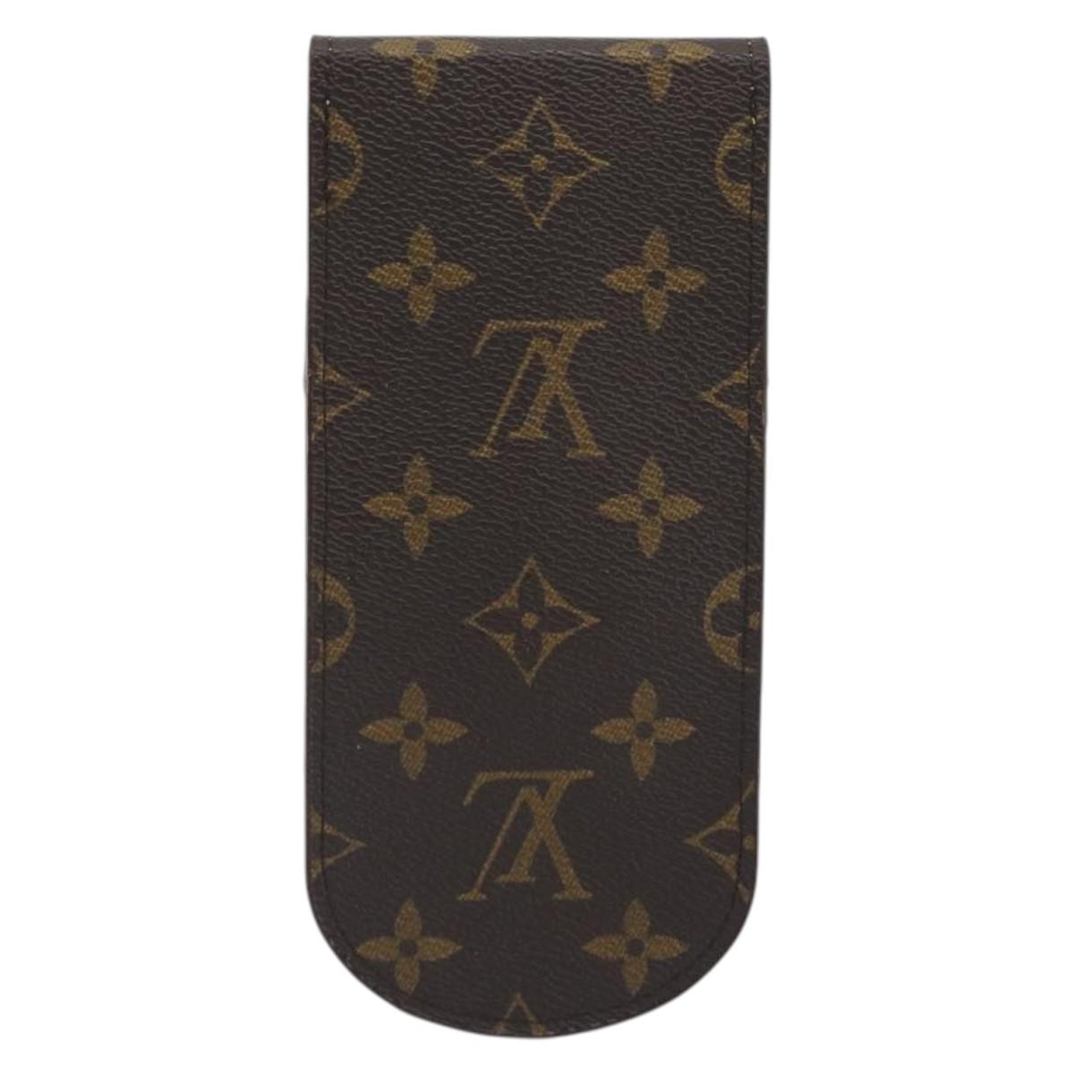 LOUIS VUITTON Monogram Etui Lunettes Rabat Glasses Case M62970 LV Auth BA14762