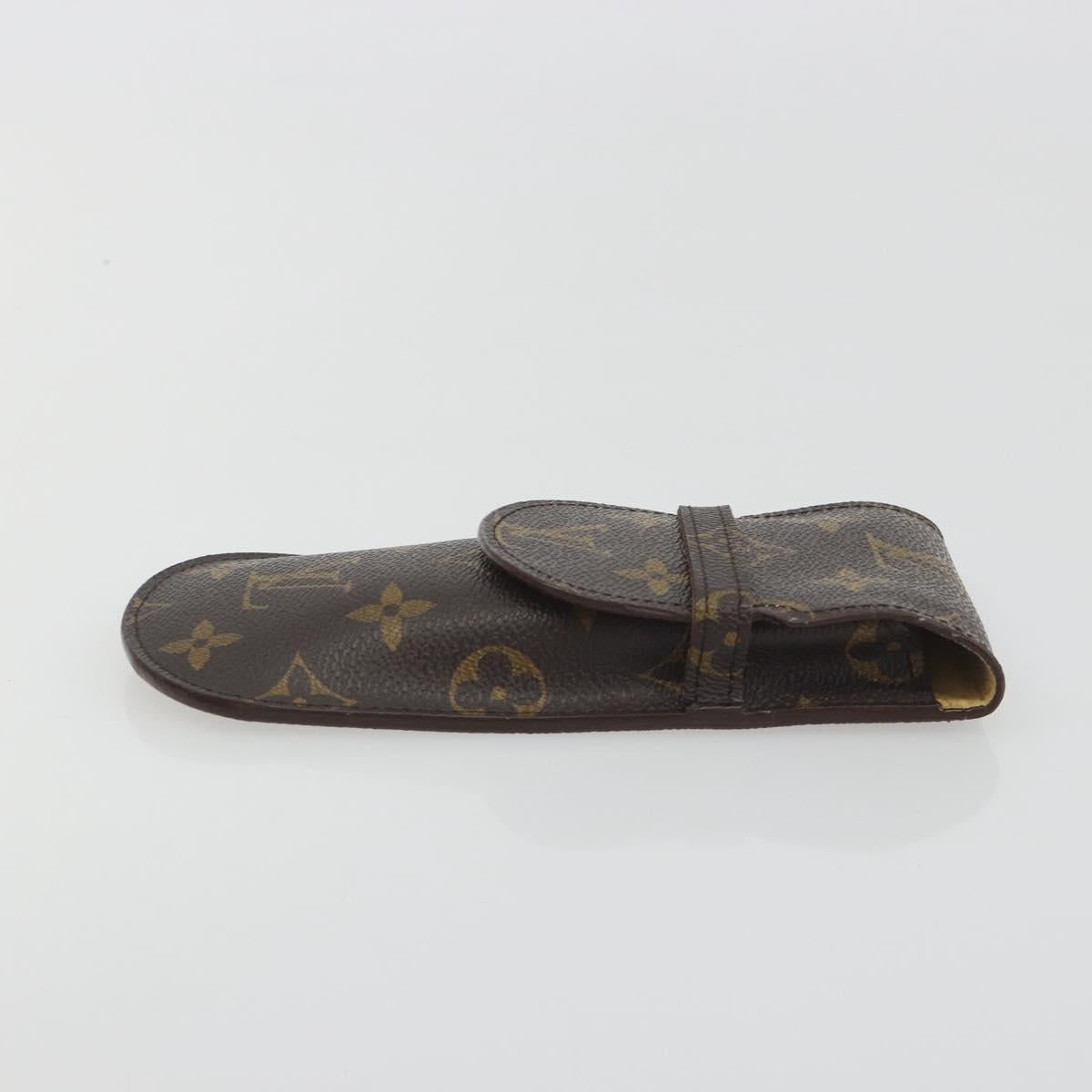 LOUIS VUITTON Monogram Etui Lunettes Rabat Glasses Case M62970 LV Auth BA14762