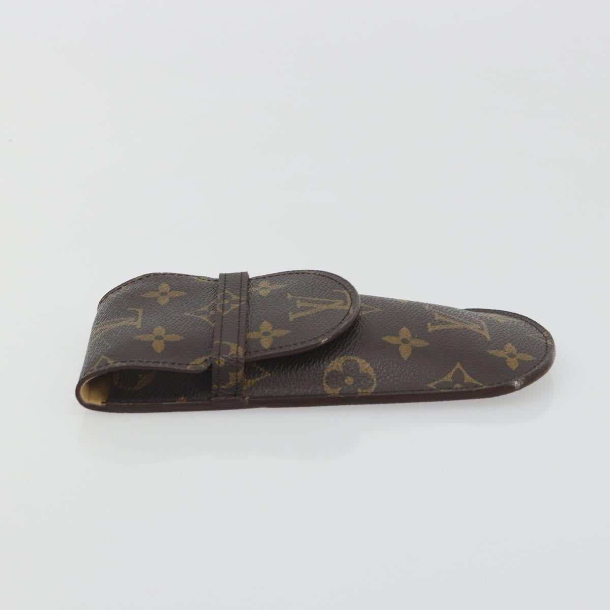 LOUIS VUITTON Monogram Etui Lunettes Rabat Glasses Case M62970 LV Auth BA14762
