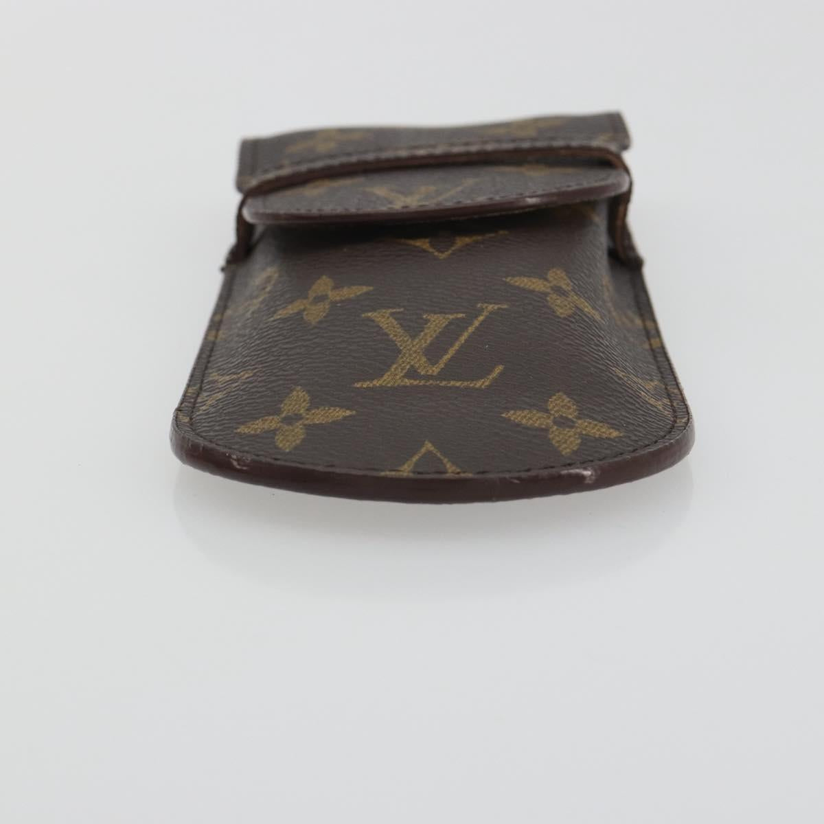 LOUIS VUITTON Monogram Etui Lunettes Rabat Glasses Case M62970 LV Auth BA14762