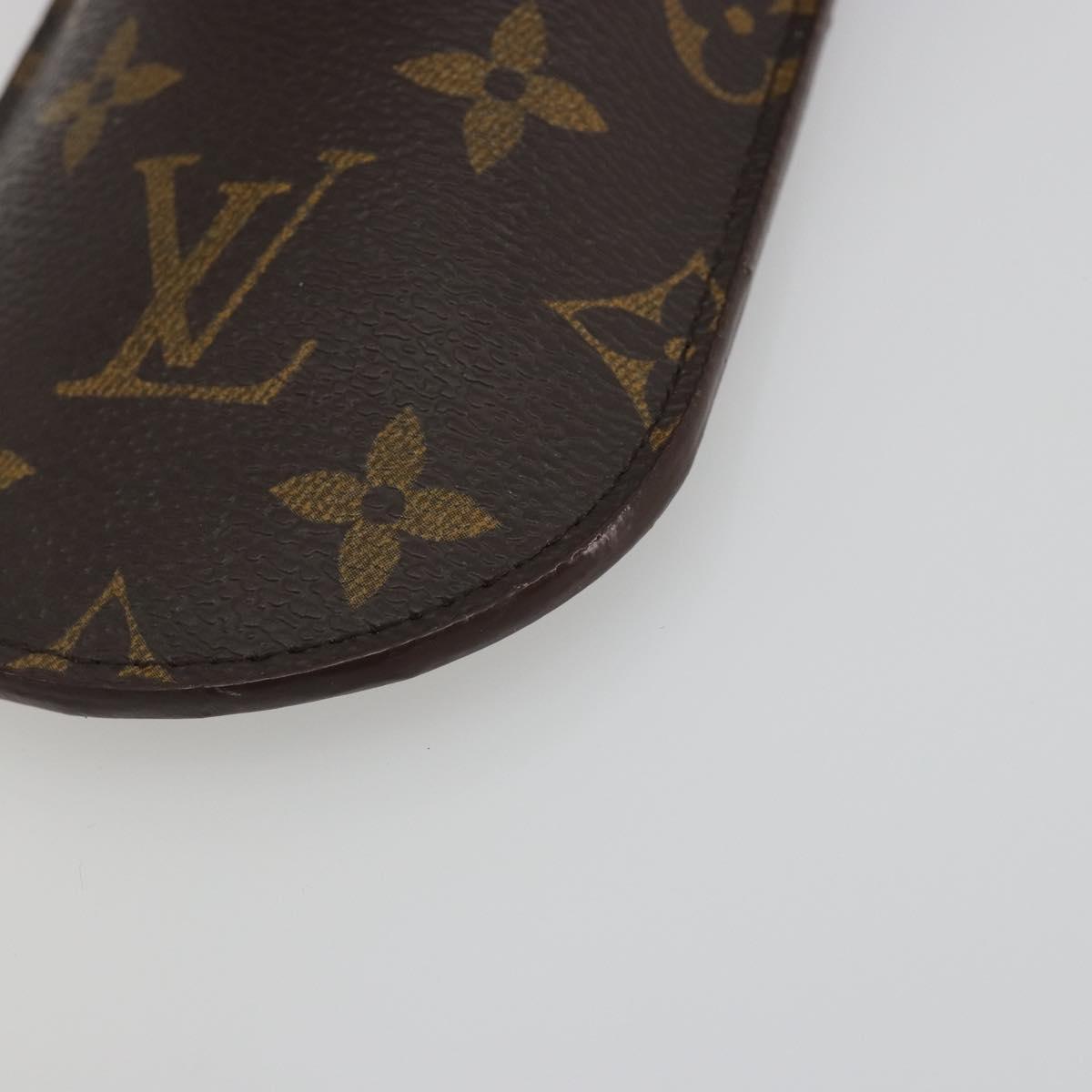 LOUIS VUITTON Monogram Etui Lunettes Rabat Glasses Case M62970 LV Auth BA14762