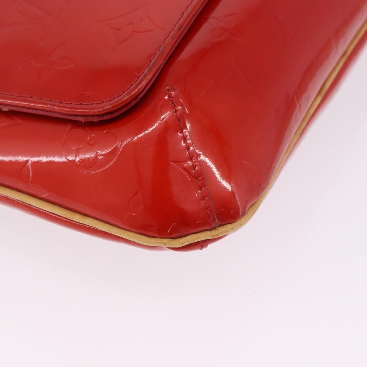 LOUIS VUITTON Monogram Vernis Thompson Street Bag Red M91094 LV Auth BA14781