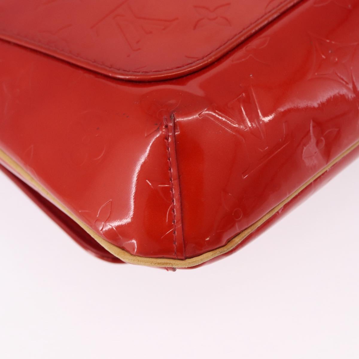 LOUIS VUITTON Monogram Vernis Thompson Street Bag Red M91094 LV Auth BA14781