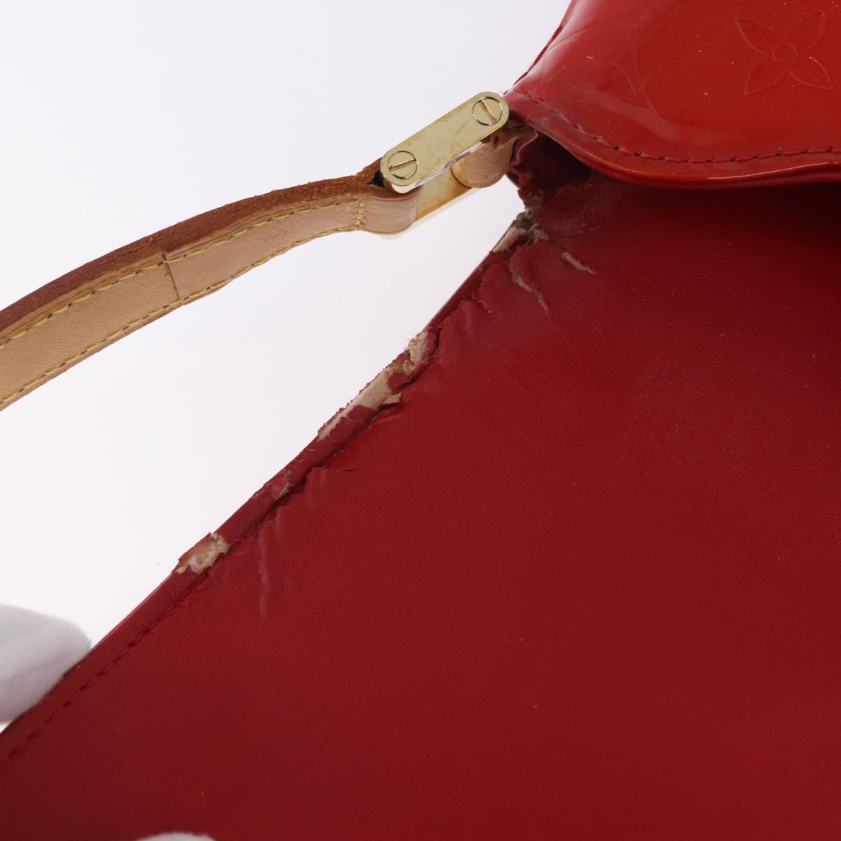 LOUIS VUITTON Monogram Vernis Thompson Street Bag Red M91094 LV Auth BA14781