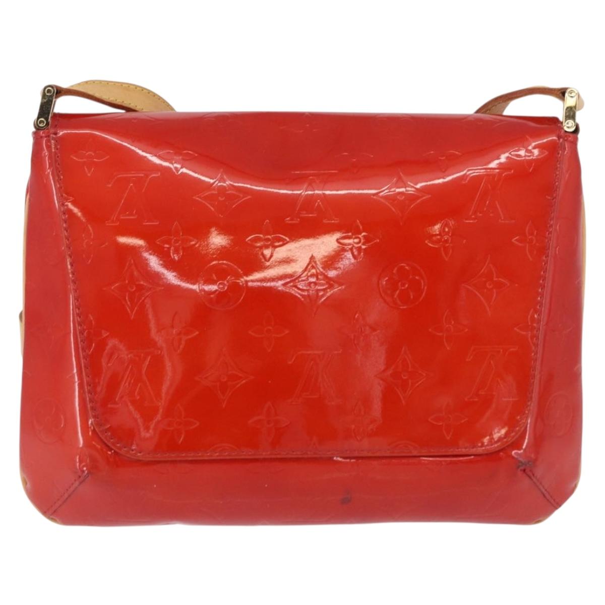 LOUIS VUITTON Monogram Vernis Thompson Street Bag Red M91094 LV Auth BA14781