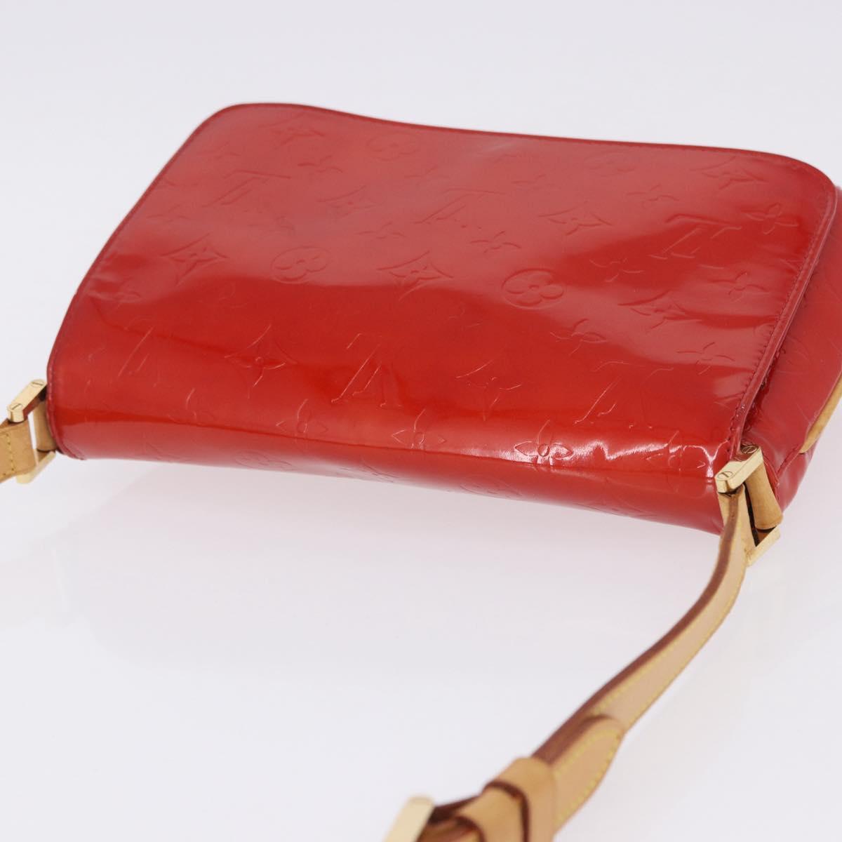 LOUIS VUITTON Monogram Vernis Thompson Street Bag Red M91094 LV Auth BA14781