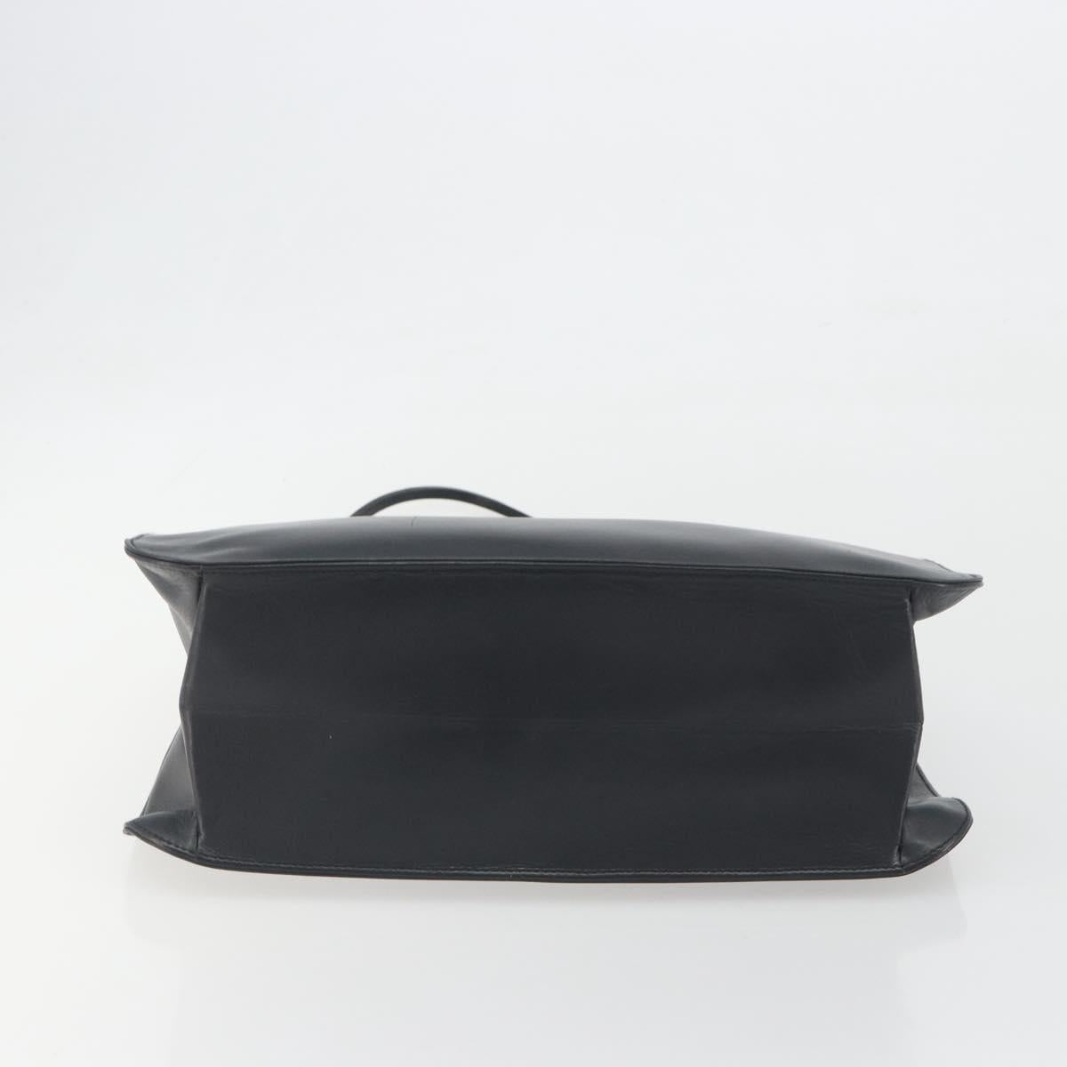 GUCCI Shoulder Bag Leather Black Silver 001 3167 Auth BA14783A