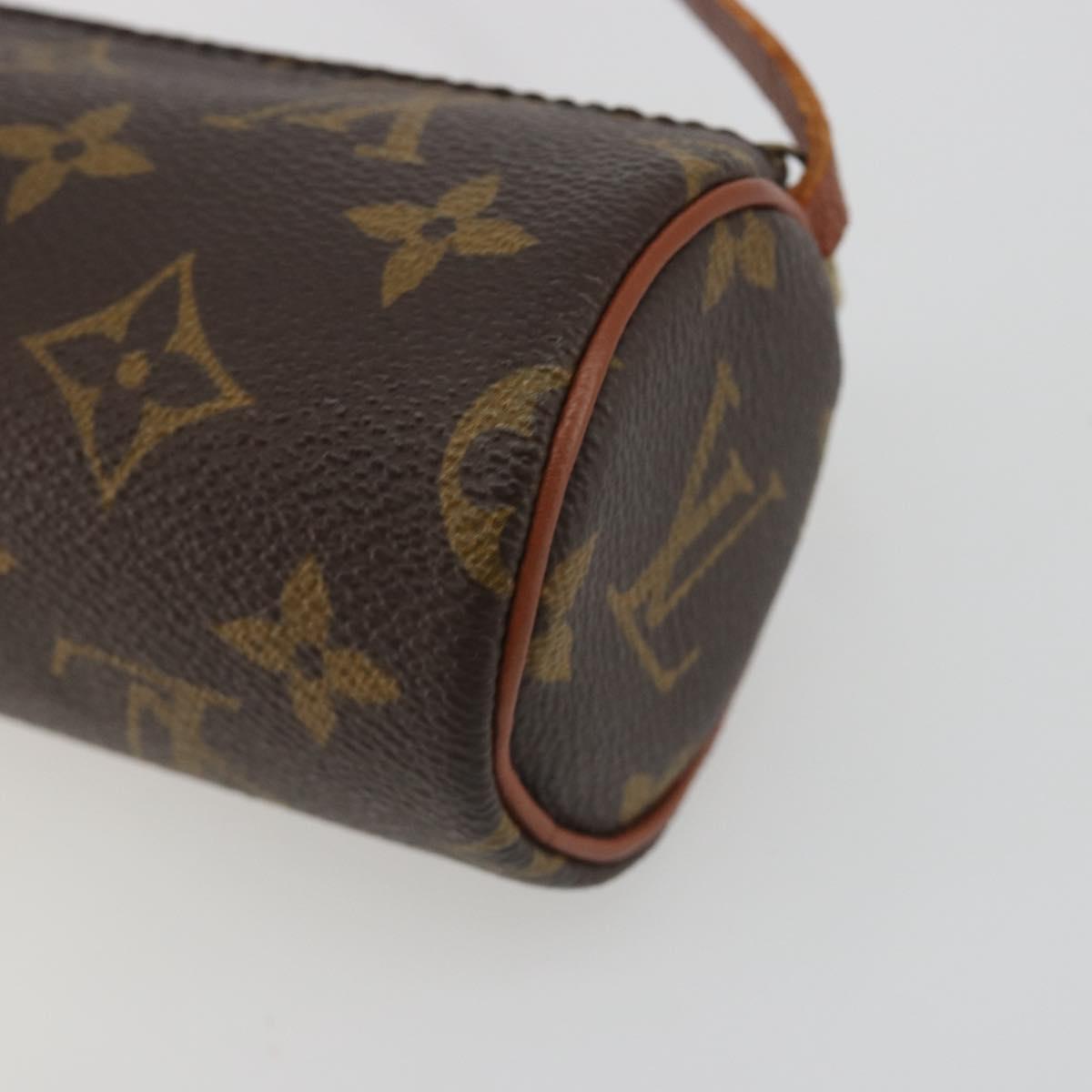 LOUIS VUITTON Monogram Papillon Pouch LV Auth BA14789