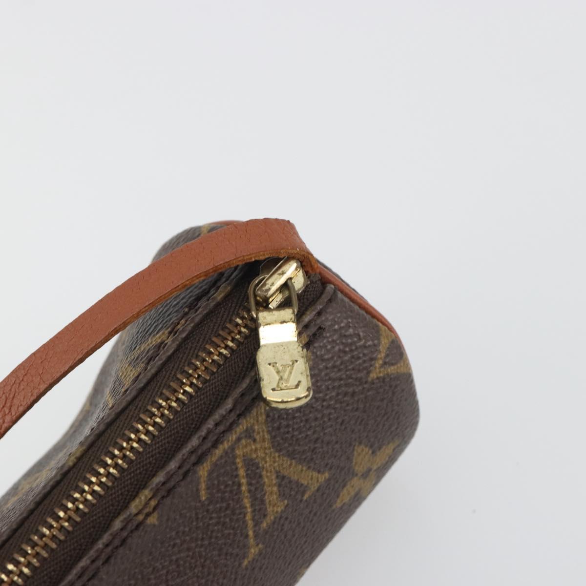 LOUIS VUITTON Monogram Papillon Pouch LV Auth BA14789