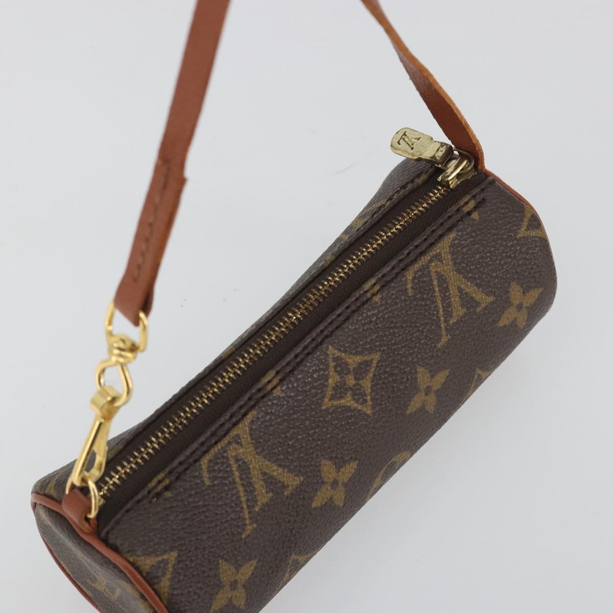 LOUIS VUITTON Monogram Papillon Pouch LV Auth BA14789