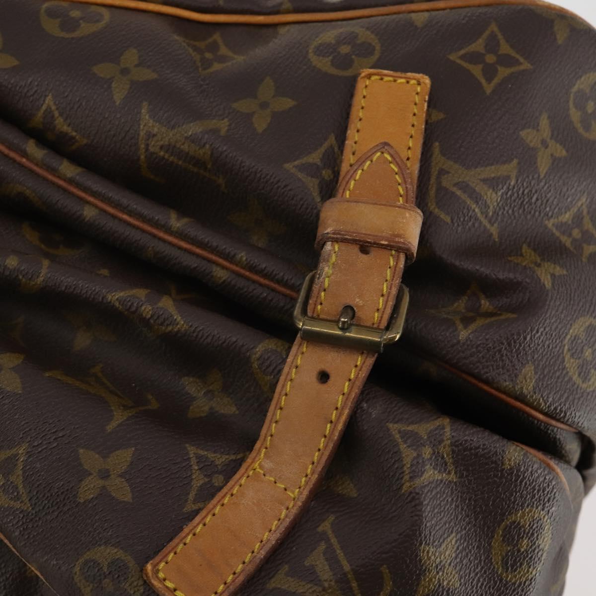 LOUIS VUITTON Monogram Saumur 35 Shoulder Bag M42254 LV Auth BA14790