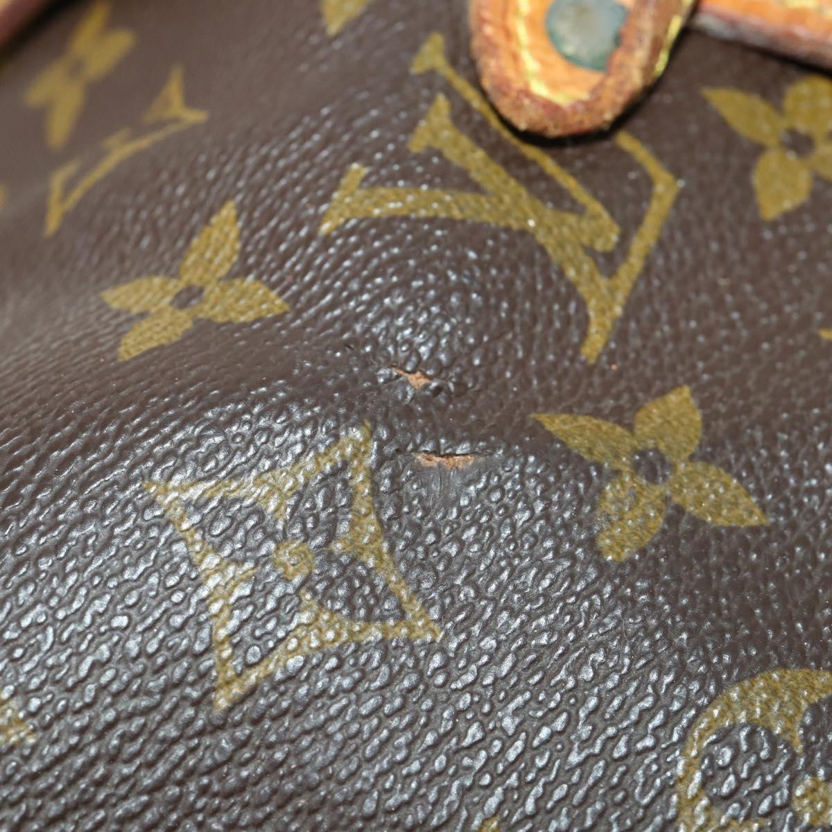 LOUIS VUITTON Monogram Saumur 35 Shoulder Bag M42254 LV Auth BA14790