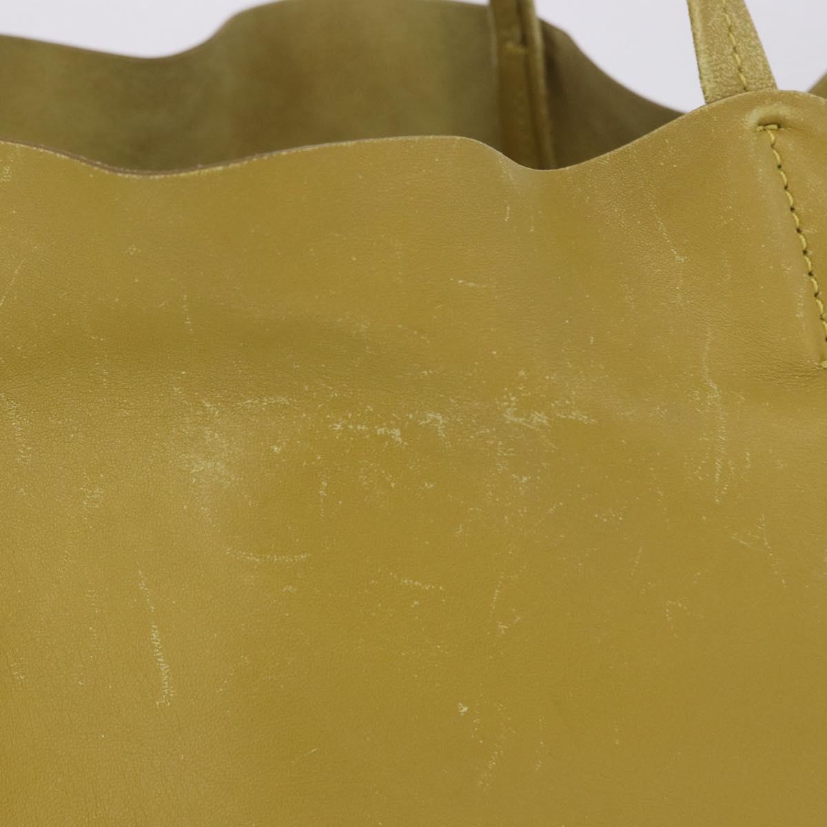 CELINE Horizontal Cabas Tote Bag Leather Khaki Navy Auth BA14793