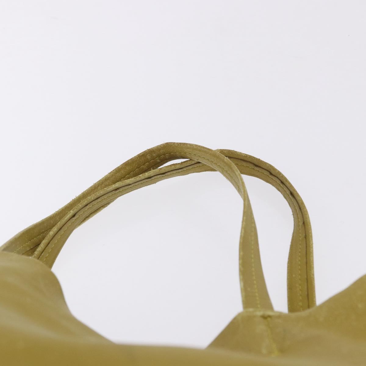 CELINE Horizontal Cabas Tote Bag Leather Khaki Navy Auth BA14793