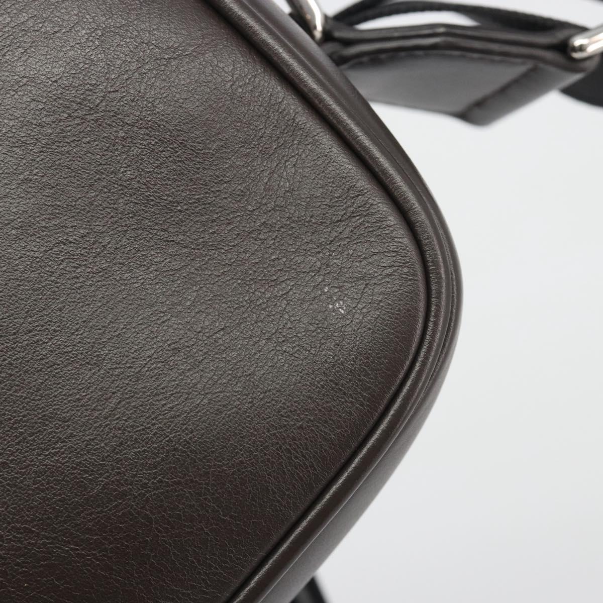 FENDI Zucca Shoulder Bag PVC Leather Brown Silver 7M0286 Auth BA14794V